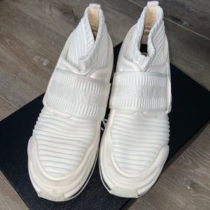 Woman’s white Authentic White CHANEL Sock Sneakers size 39